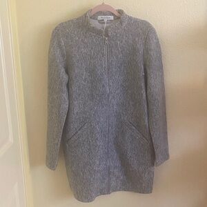NWT Workshop Republic Clothing Heather Gray Trench Coat, Size M